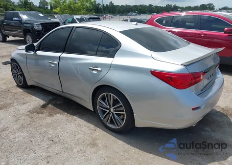 2015 Infiniti Q50 Sport из США, поврежденный, VIN JN1BV7AP8FM335266